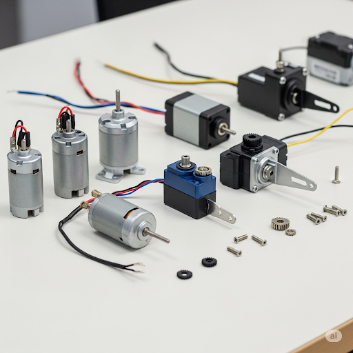 Servomotorky a elektromotorky