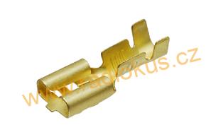 Faston 6,3mm zásuvka neizolovaná s jazýčkem