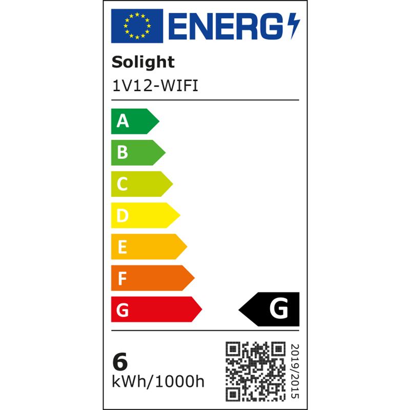 LED WIFI smart venkovní vánoční řetěz, 240 LED, 12m, přívod 3m, teplá bílá + vícebarevný - energetický štítek