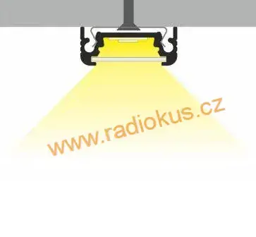 AL lišta pro LED pásek , přisazená , délka 2 m