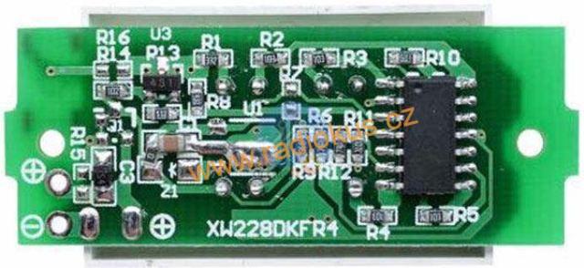 M 448B - Indikátor stavu nabití pro 3 článek Li-Ion nebo Li-Pol