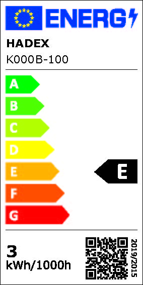 LED pásek 8mm, modrý, 60xLED2835/m, IP65, cívka 5m - energetický štítek