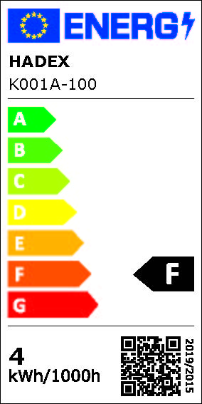 LED pásek 8mm, červený, 60xLED2835/m, IP20, cívka 5m - energetický štítek