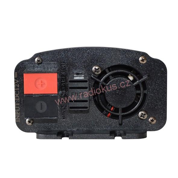 Měnič napětí GETI GPI312 12V/230V 300W USB 