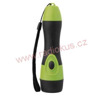 Ruční LED gumová svítilna P3864, 12 lm, 2× AA