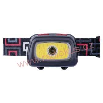 Čelová svítilna CREE LED + COB LED  P3531, 330 lm, 54m, 3× AAA