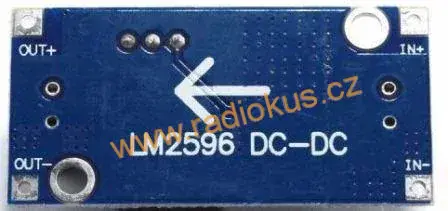 M 406 - Napájecí modul, step-down měnič vst. 4,5–35V výst. 3–33V 2A s LM2596