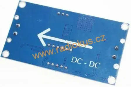 M 410 - Napájecí modul, step-down měnič vst. 4–40V , výst.1,3–37V / 2A s LM2596+LED displej