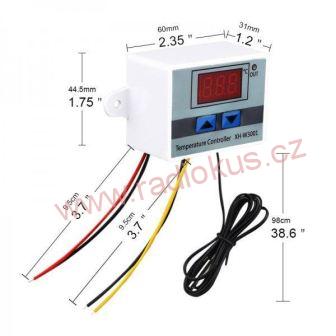 M 452 - Digitální termostat XH-W3001, -50 až +110°C, napájení 12V