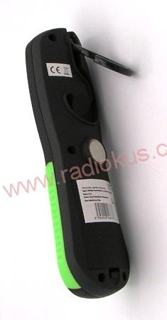 Ruční LED svítilna 3535, 1 x 3W , 3xAA , zelená