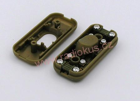 Kabelový spínač jednoduchý , 2,5A/250V , kolébkový , zlatý
