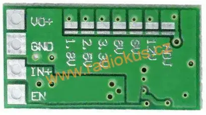 M 409A - Napájecí modul, step-down měnič 3A, pevná napětí 1,8-2,5-3,3-5-9-12V