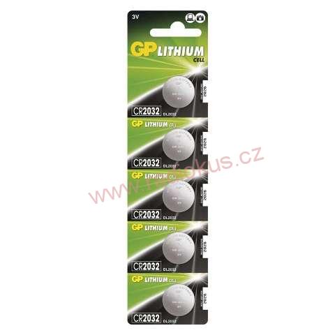 CR 2032 lithium baterie 3V do DPS na výšku