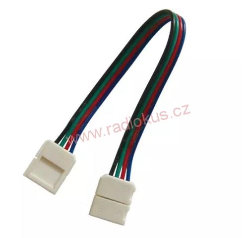Spojka nepájivá pro RGB LED pásek 5050 30,60LED/m 10mm s vodičem
