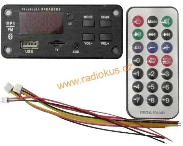 M 501B - FM rádio, přehrávač MP3 s bluetooth 5.0, dálkové ovládání, napájení 5V