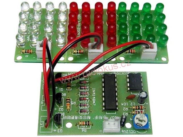 Stroboskop 12V s trojicí desek, celkem 48LED