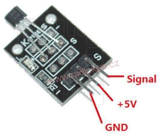 M 477 - Hallův snímač - modul KY-003