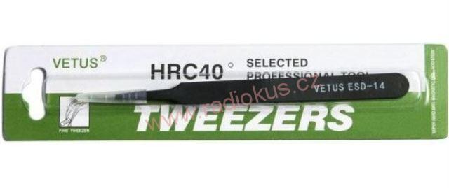 Pinzeta ESD-14 nerezová antimagnetická, l122mm