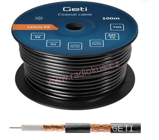 Koaxiální kabel GETI 125CU PE venkovní