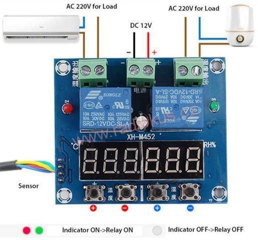 M 451B - digitální termostat a hygrostat HX-M452, -50 až 110°C