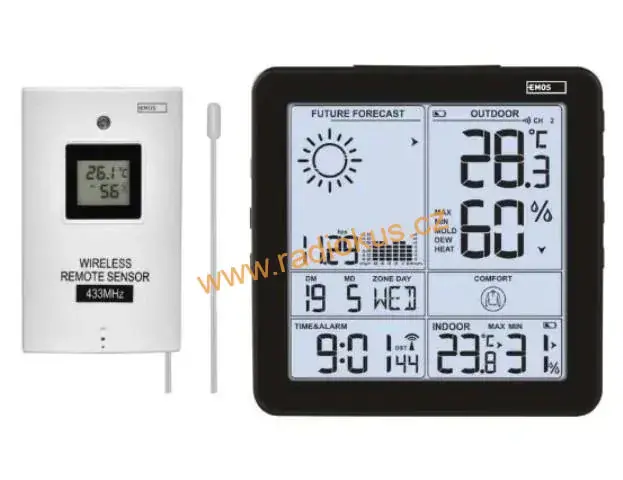 Meteostanice E 5080 bezdrátová LCD