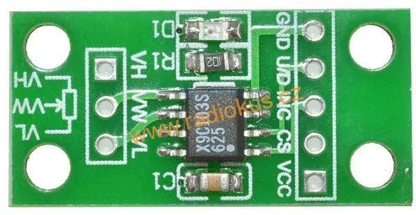 M 496  Digitální potenciometr 10kohm, modul s X9C103S