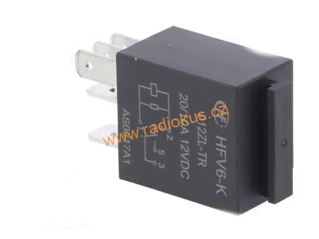 Autorelé 12V DC , 1 x přepínací kontakt , 20A / 12V