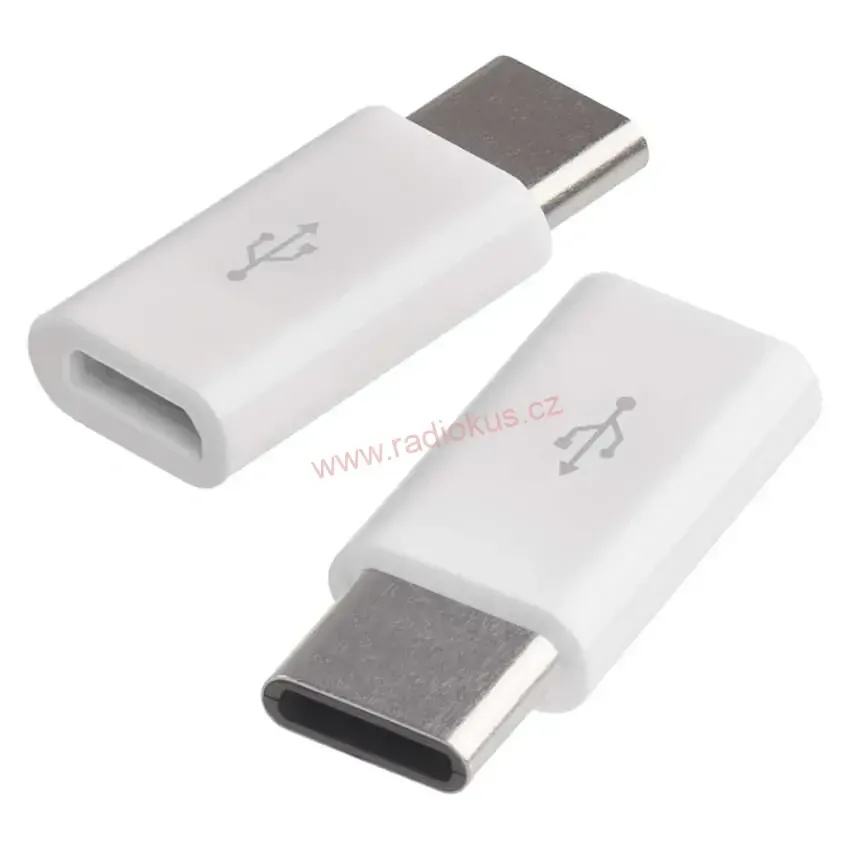 Redukce USB Micro zásuvka  / USB C  vidlice  sada 2 ks
