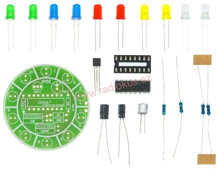 Barevná hudba mini LED - stavebnice