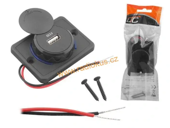 Napájecí USB zdroj vestavný 1xUSB 3.0, LTC, 5V/ 3A, 12/24V