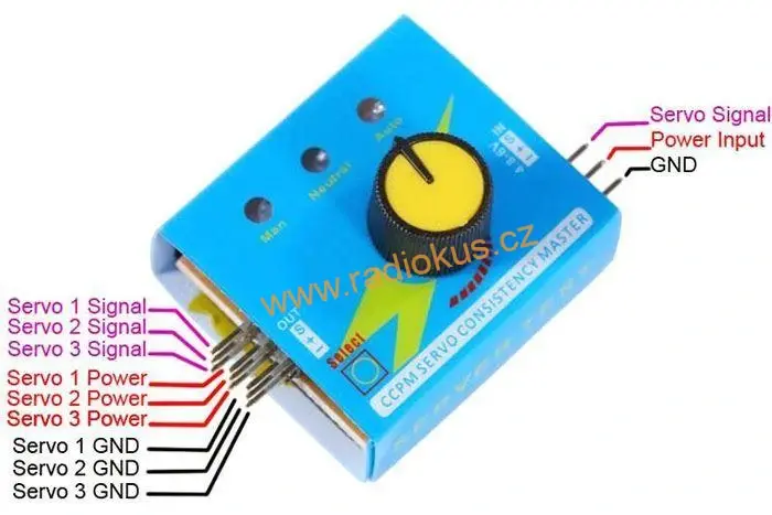 M 558 - Servo tester CCPM