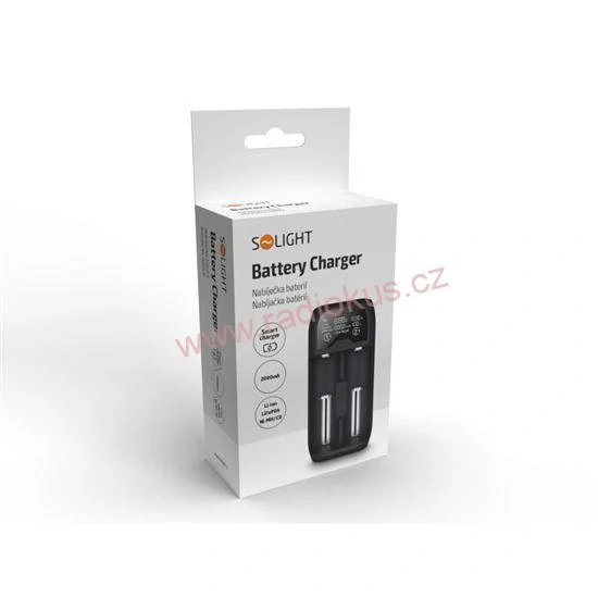 Nabíječka baterií Li-Ion, LiFePO4, Ni-MH/CD, AA, AAA, 18650, 2000mA, 2 kanály, LCD displej