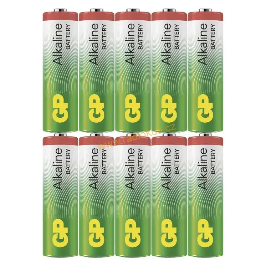 GP sada 10xAA Alkaline baterie