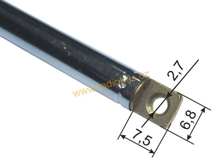 Anténa teleskopická průměr 6mm 150/635mm 6dílná