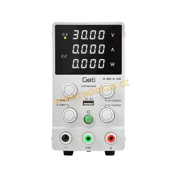 Zdroj laboratorní GETI GLPS3010HW 0-30V/ 0-10A