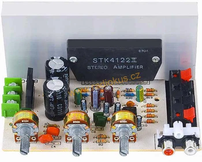 Zesilovač 2x15W s korekcemi, modul AMO408 s STK4122