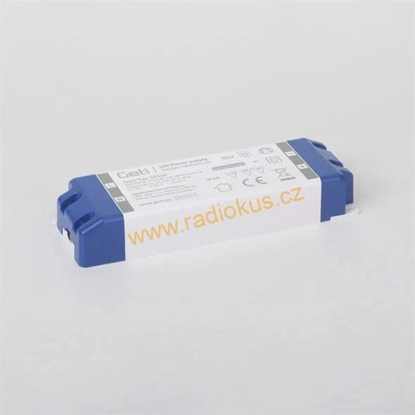 Síťový napájecí zdroj 12V/ 2,5A / 30W GETI GPS30, IP20 , kryté svorky