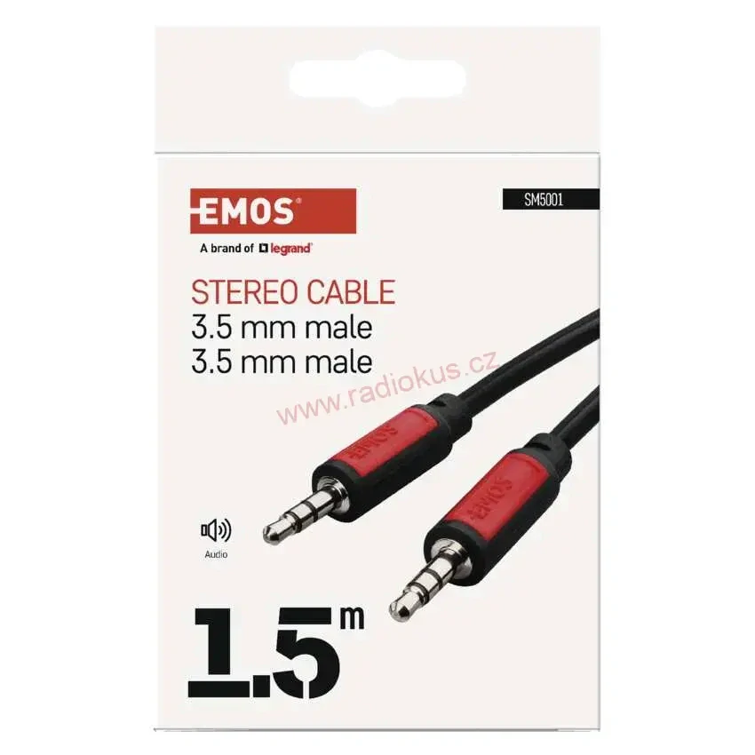 Kabel Jack 3,5mm stereo vidlice / Jack 3,5 mm stereo vidlice 1,5m