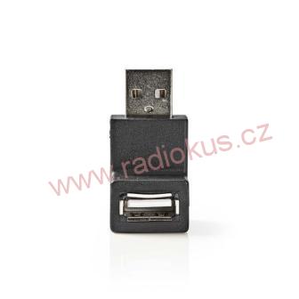 Redukce USB zásuvka / USB vidlice úhlová 270°