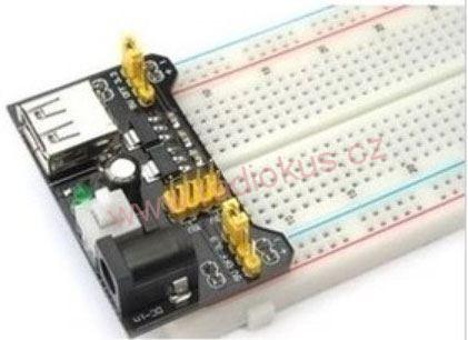 M 413 - Napájecí modul 5V/3,3V pro nepájivé kontaktní pole