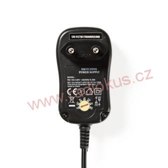 Univerzální síťový adaptér 1000mA, stabilizovaný, výměnné konektory