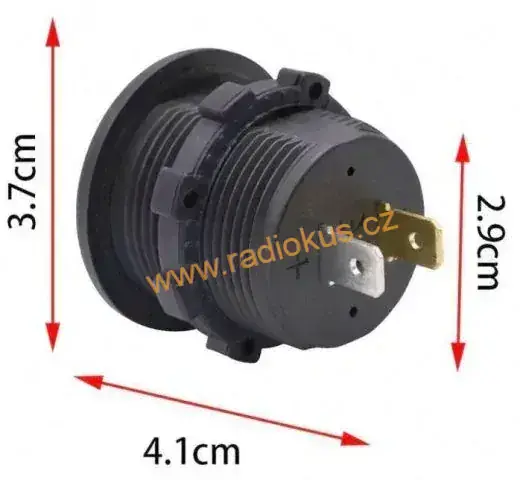 Voltmetr panelový CS489-A1, rozsah 8-16V