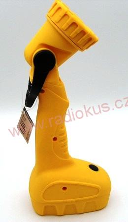 Ruční LED svítilna 3544, 1 x 5W , 3xAA , červená