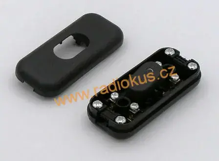 Kabelový spínač jednoduchý , 2,5A/250V , kolébkový , černý