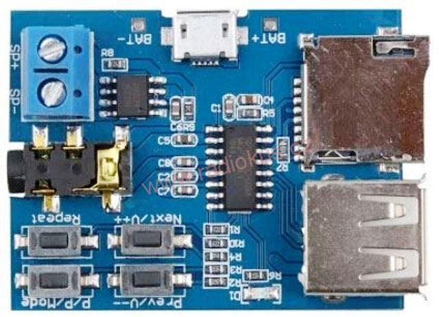 M 429A - Přehrávač MP3 s nf zesilovačem 2W, rozšířený modul