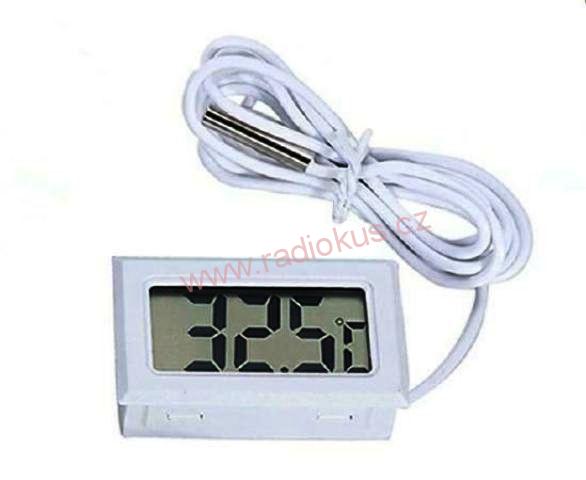 Digitální teploměr se sondou 95cm bílý