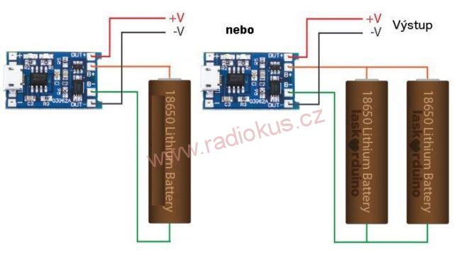 M 401A - Nabíječka Li-Ion článku 1A s ochranou, modul s IO TP4056 , micro USB