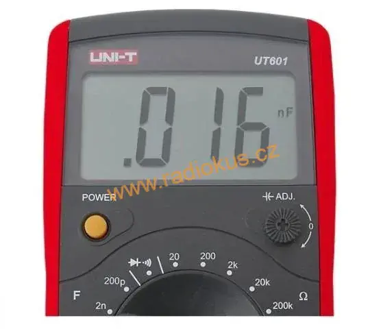 Multimetr digitální UT 601 ( RC-metr )