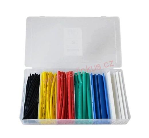 Smršťovací bužírky barevné 1,5 - 13mm sada 100 ks v boxu