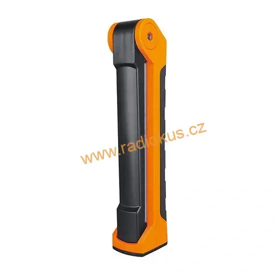 Pracovní nabíjecí LED lampa, 500lm + 70lm, COB, Li-Ion, USB, černooranžová